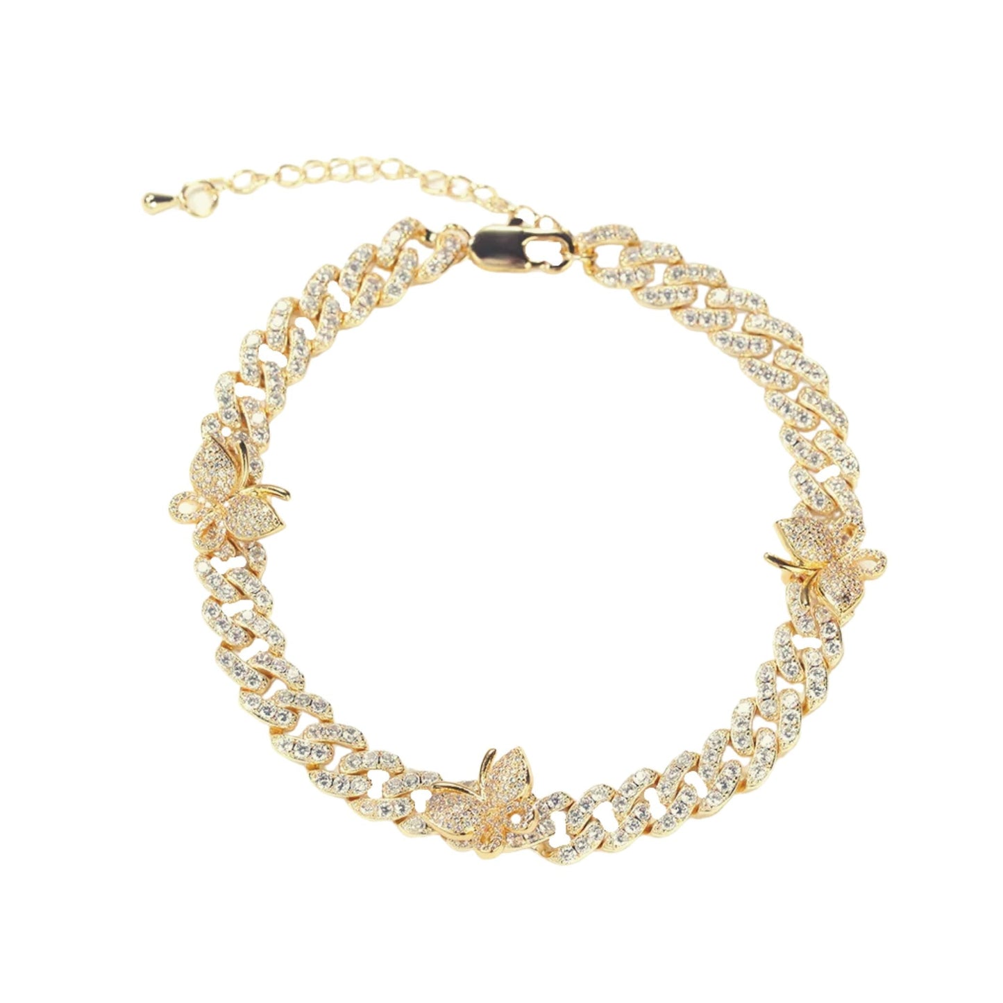 BIANCA BUTTERFLY ANKLET - GOLD