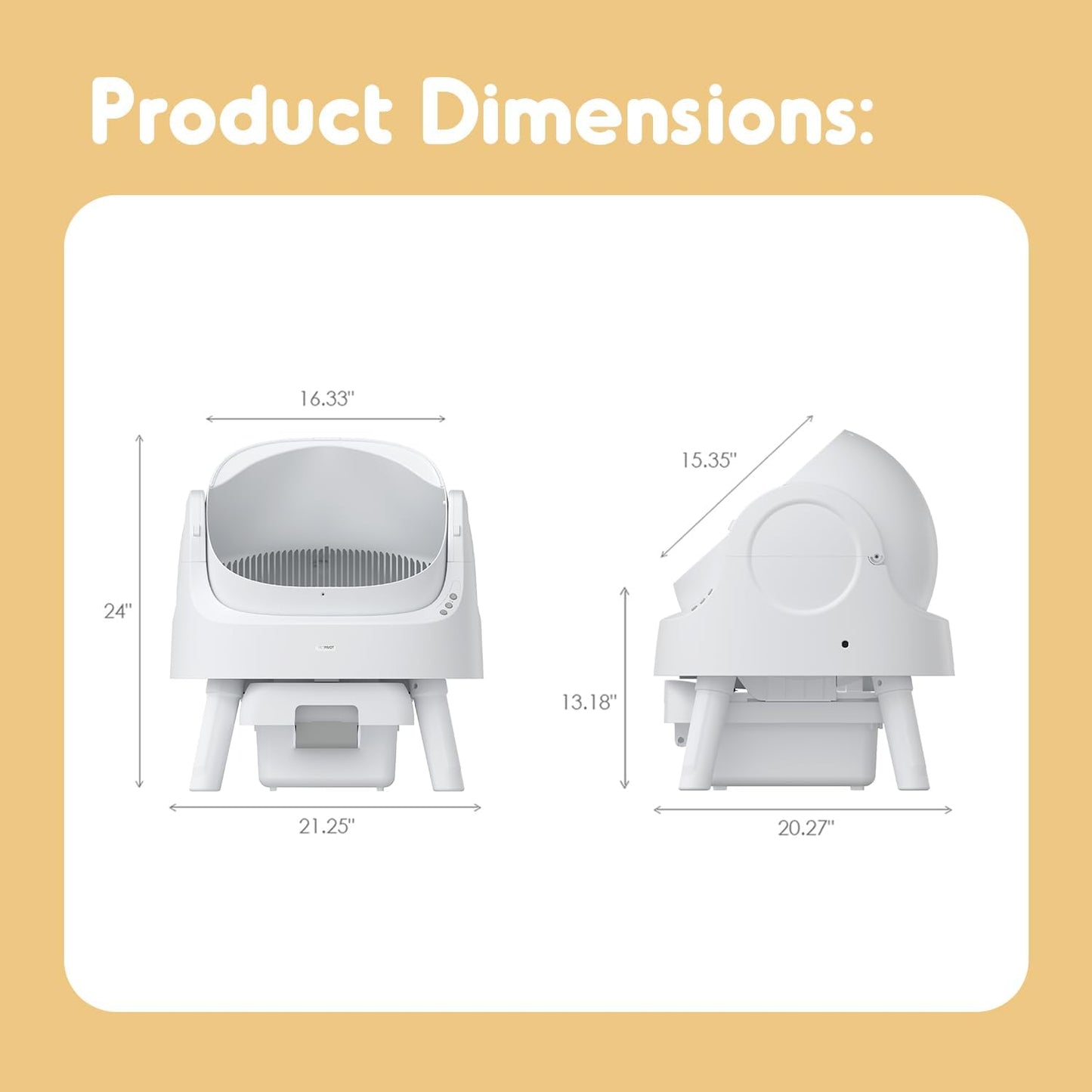 Automatic Open Lid Cat Litter Box