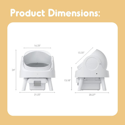 Automatic Open Lid Cat Litter Box