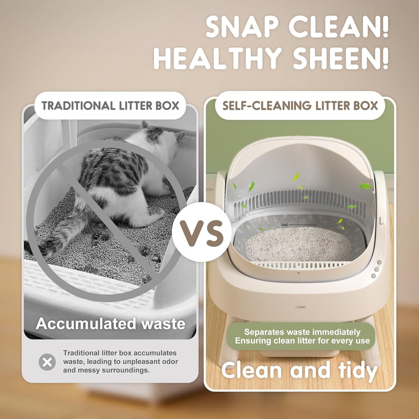 Automatic Open Lid Cat Litter Box