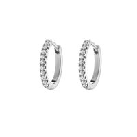 CLASSIC HUGGIE EARRINGS - SILVER