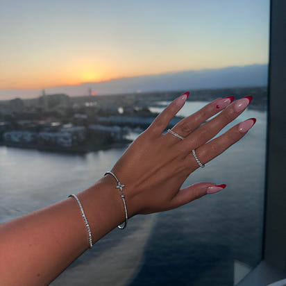 LOUISA BANGLE - SILVER