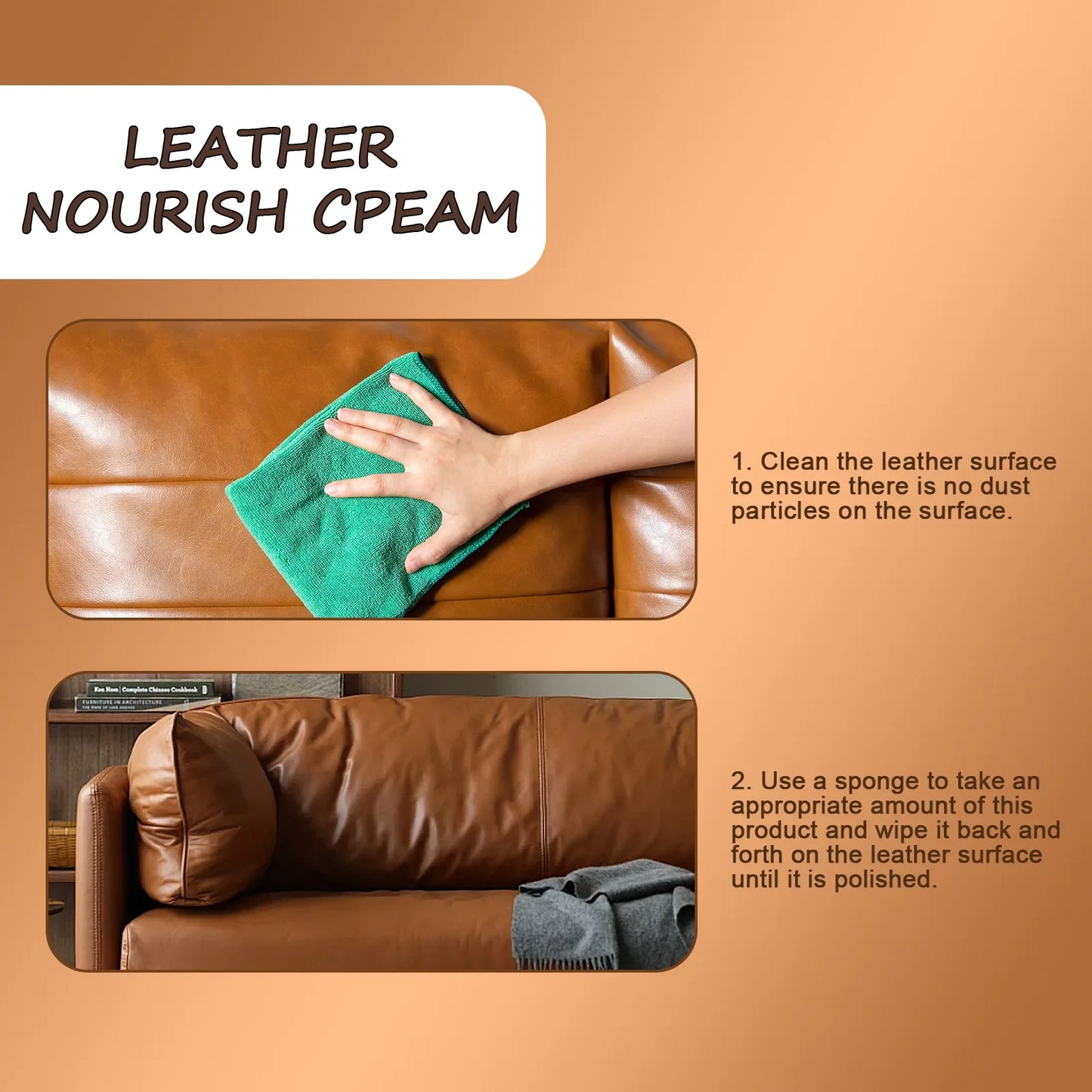 Ultimate Colorless & Odorless Leather Nourishing Cream | Invisible Protection & Deep Conditioning for Luxurious Sofas