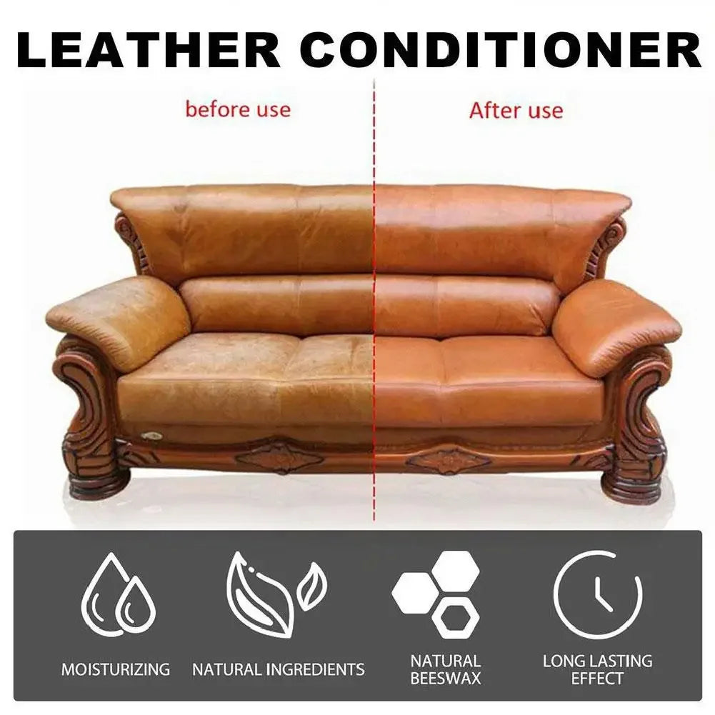 Ultimate Colorless & Odorless Leather Nourishing Cream | Invisible Protection & Deep Conditioning for Luxurious Sofas