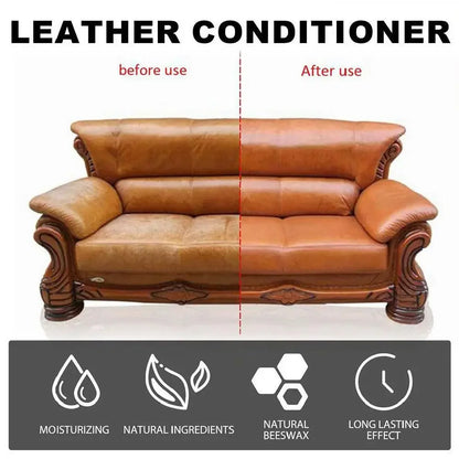 Ultimate Colorless & Odorless Leather Nourishing Cream | Invisible Protection & Deep Conditioning for Luxurious Sofas