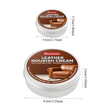 Ultimate Colorless & Odorless Leather Nourishing Cream | Invisible Protection & Deep Conditioning for Luxurious Sofas