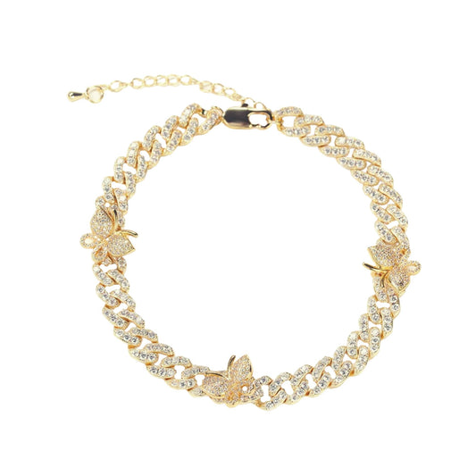 BIANCA BUTTERFLY ANKLET - GOLD